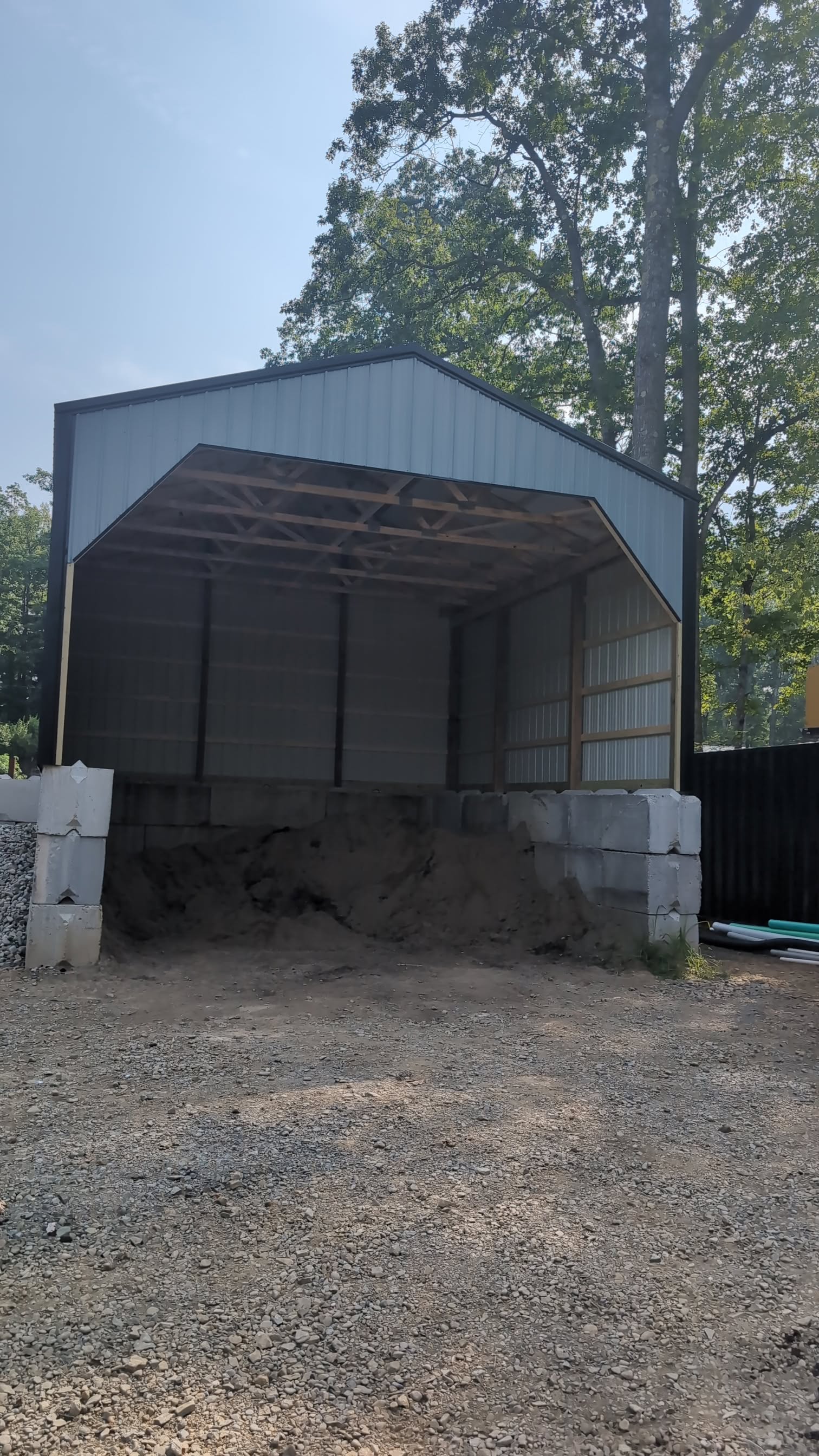 Barn with Stone Foundation
